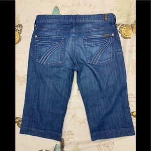 7 for all mankind dojo cropped denim jeans